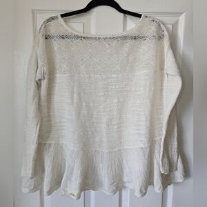 Free People Kristobel Ruffled Top, XS